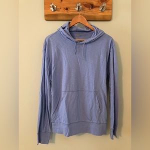 J. Crew lightweight pullover hoodie in light blue size M
